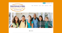 Desktop Screenshot of greatschoolsinwake.org