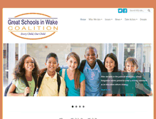 Tablet Screenshot of greatschoolsinwake.org